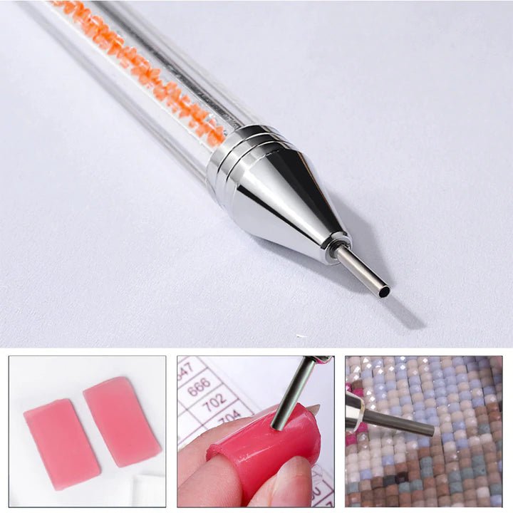 Craft with ease using Dual-sided Diamond Pen.Dual-sided Premium Diamond Pen - Diamondartlove