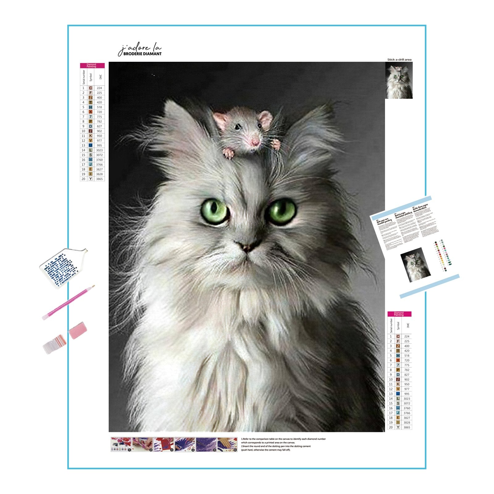 Angry Cat with The Rat: A whimsical chase frozen in time Angry Cat With The Rat - Diamondartlove
