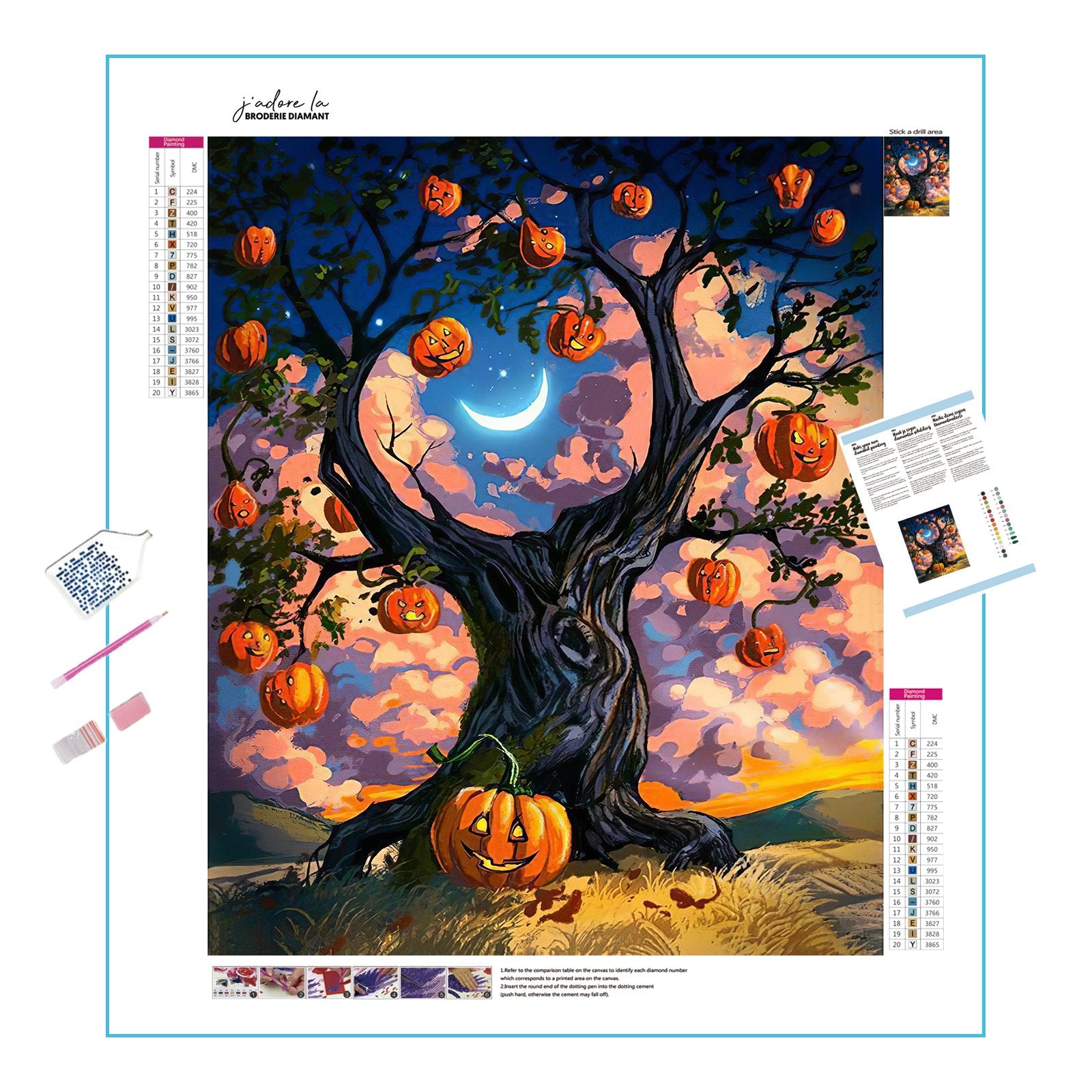 Unearth spooky vibes with the Halloween Pumpkin Tree.Halloween Pumpkin Tree - Diamondartlove