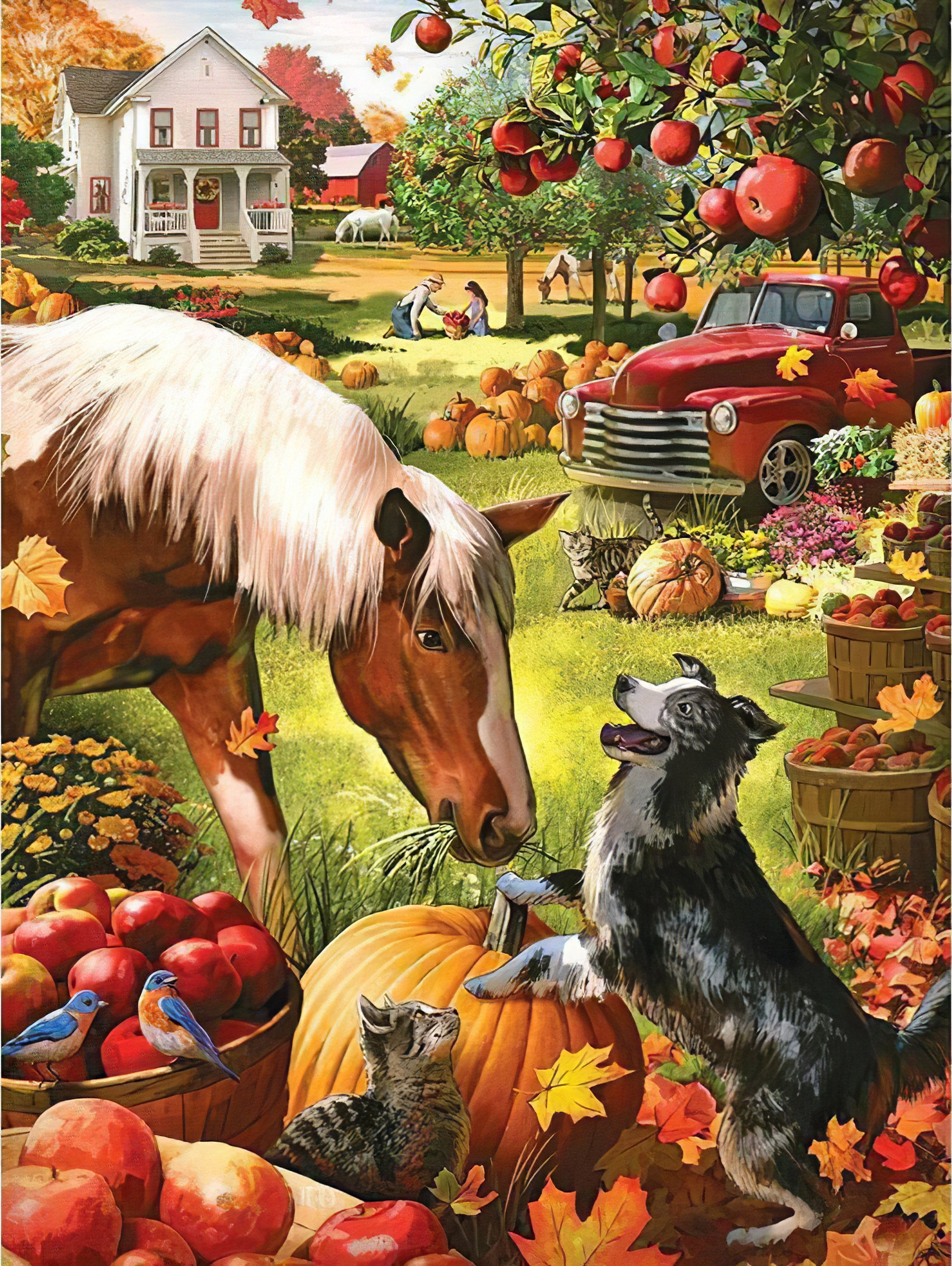 Gear up for fright night with Halloween Horse And Dog.Halloween Horse And Dog - Diamondartlove