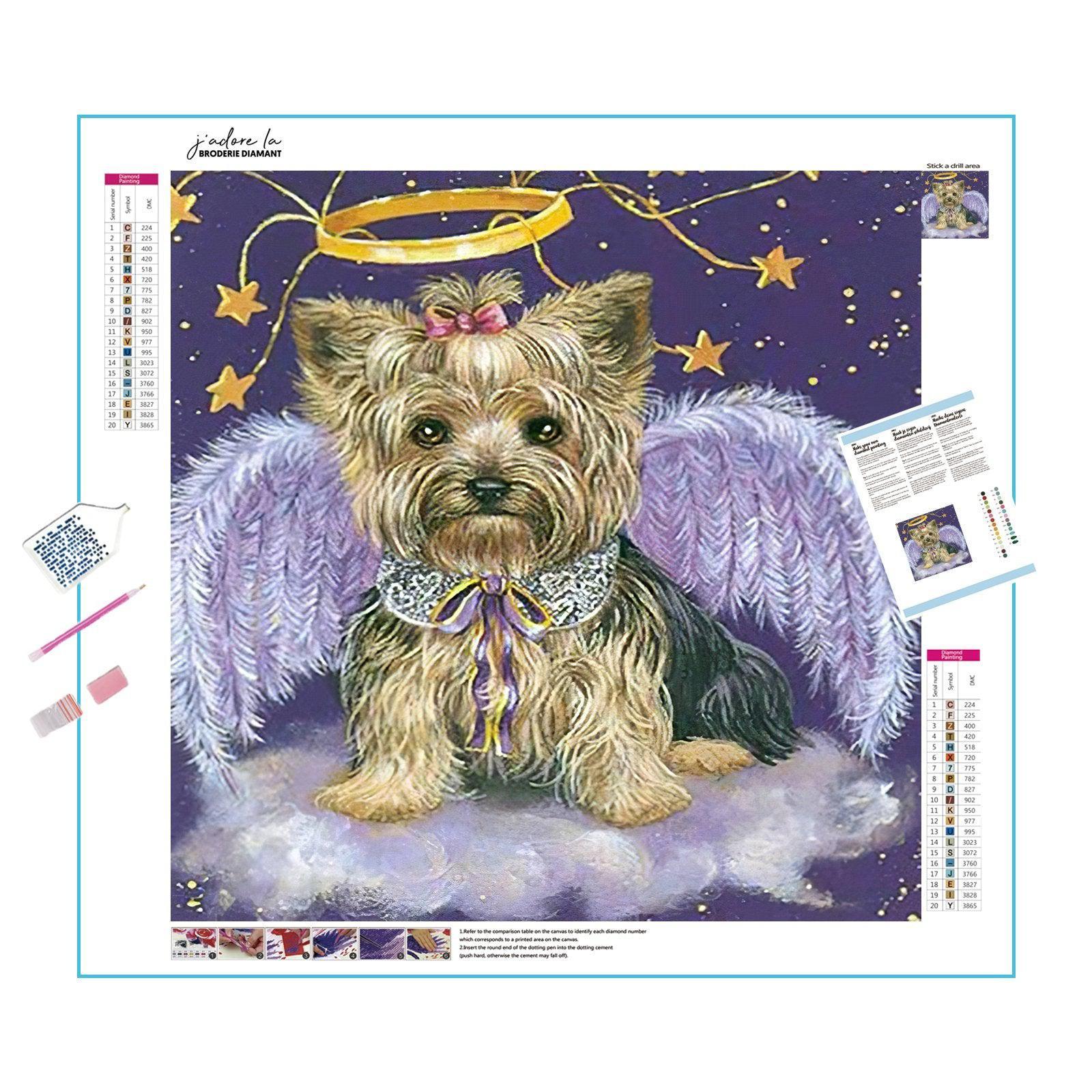 Angel Dog: Heavenly protector with a loyal heart Angel Dog - Diamondartlove