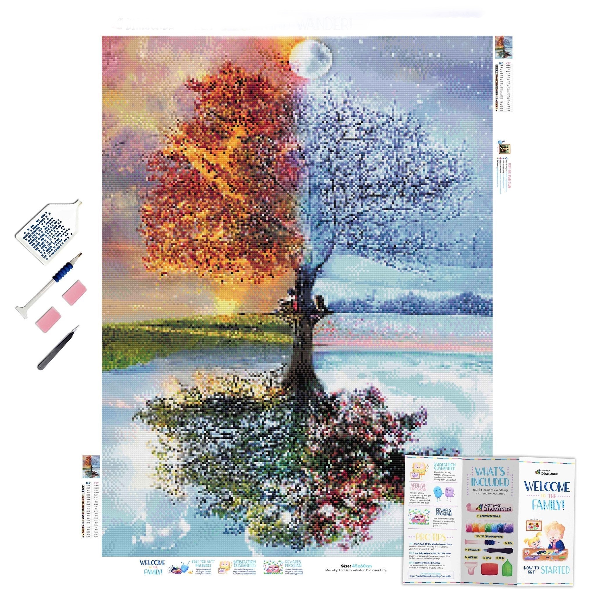 Explore the year with our 4 Seasons kit - capture spring's bloom to winter's chill. 4 Seasons - Diamondartlove