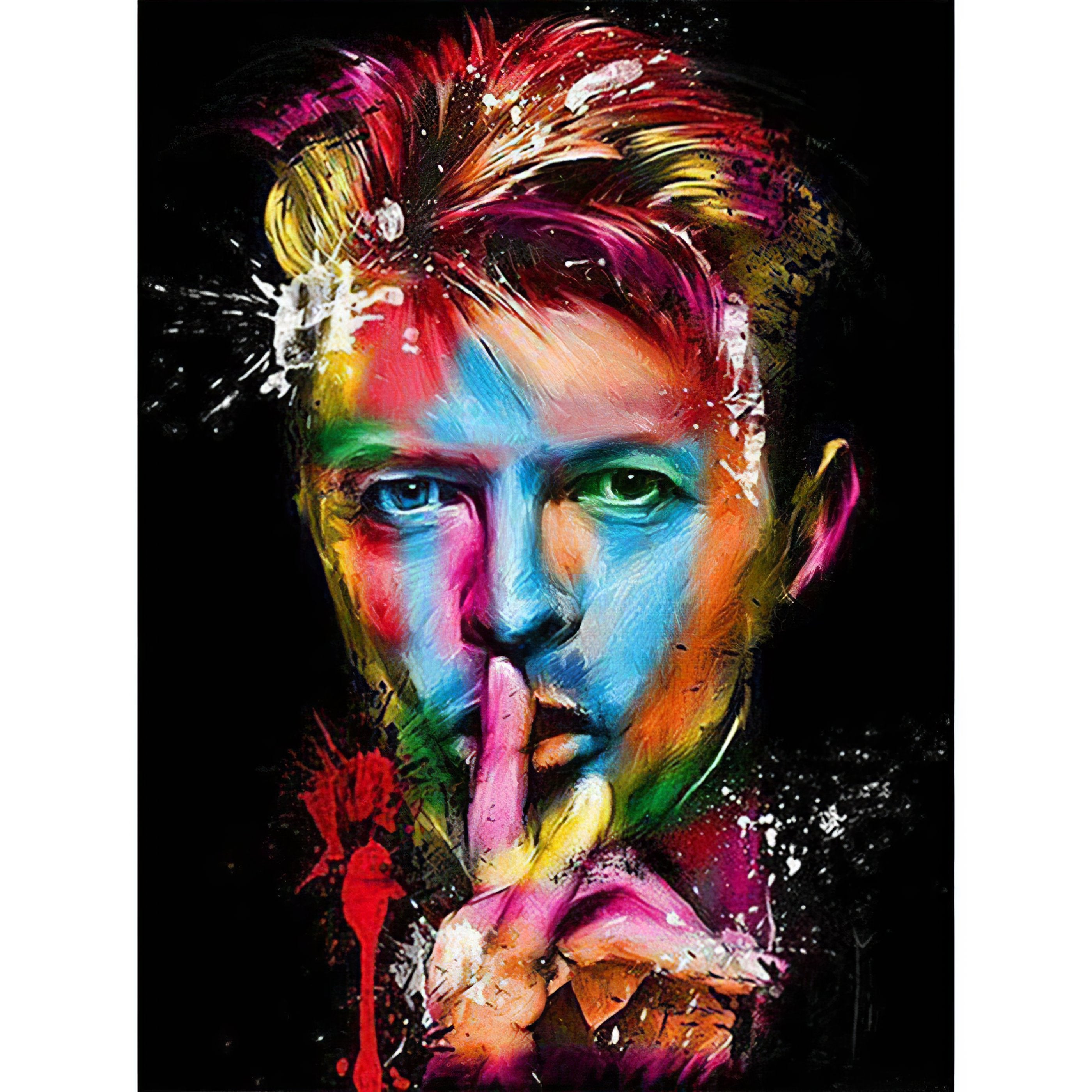 Iconic David Bowie diamond painting.David Bowie - Diamondartlove