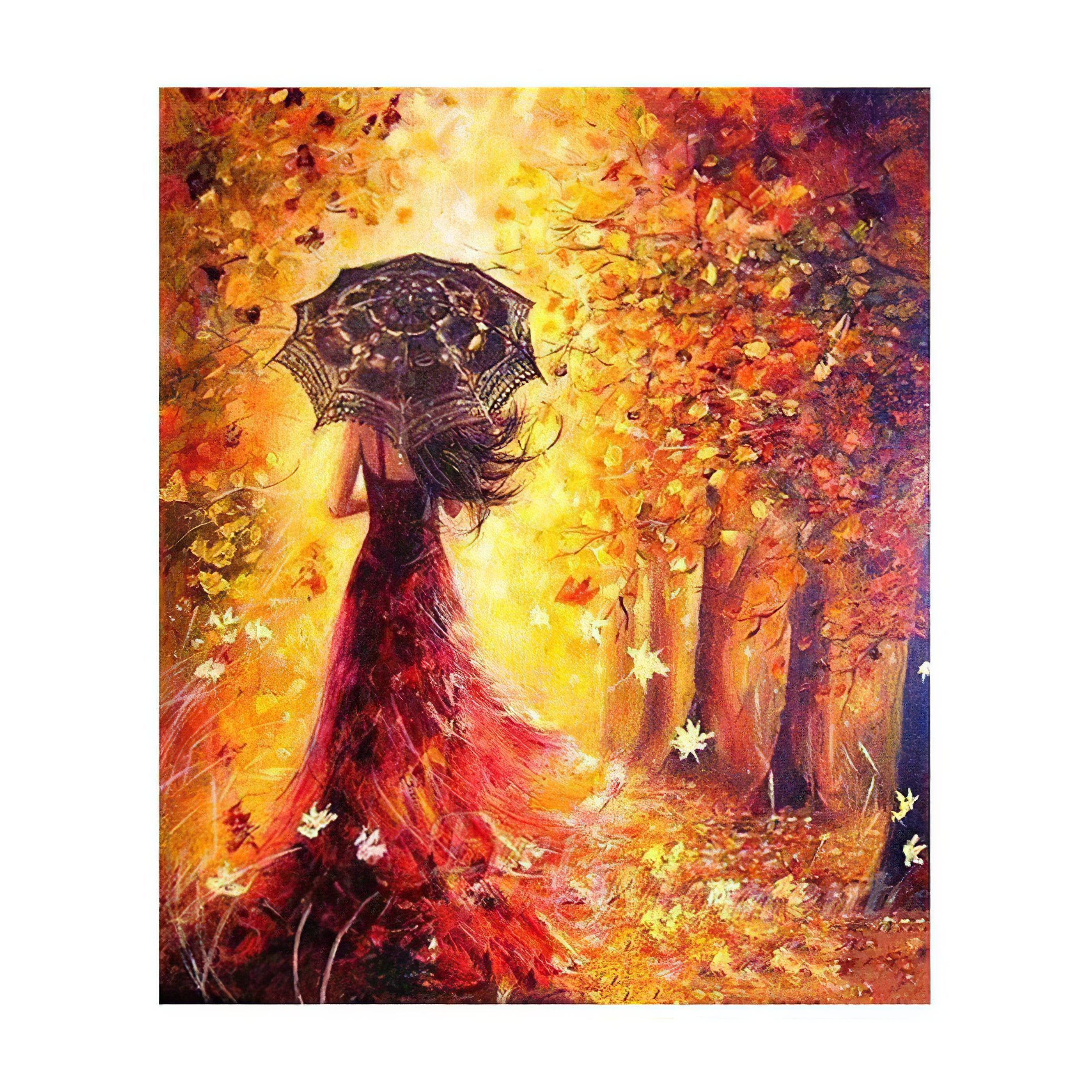 Discover the mystery and grace of Lady in the Forest.Lady In The Forest - Diamondartlove