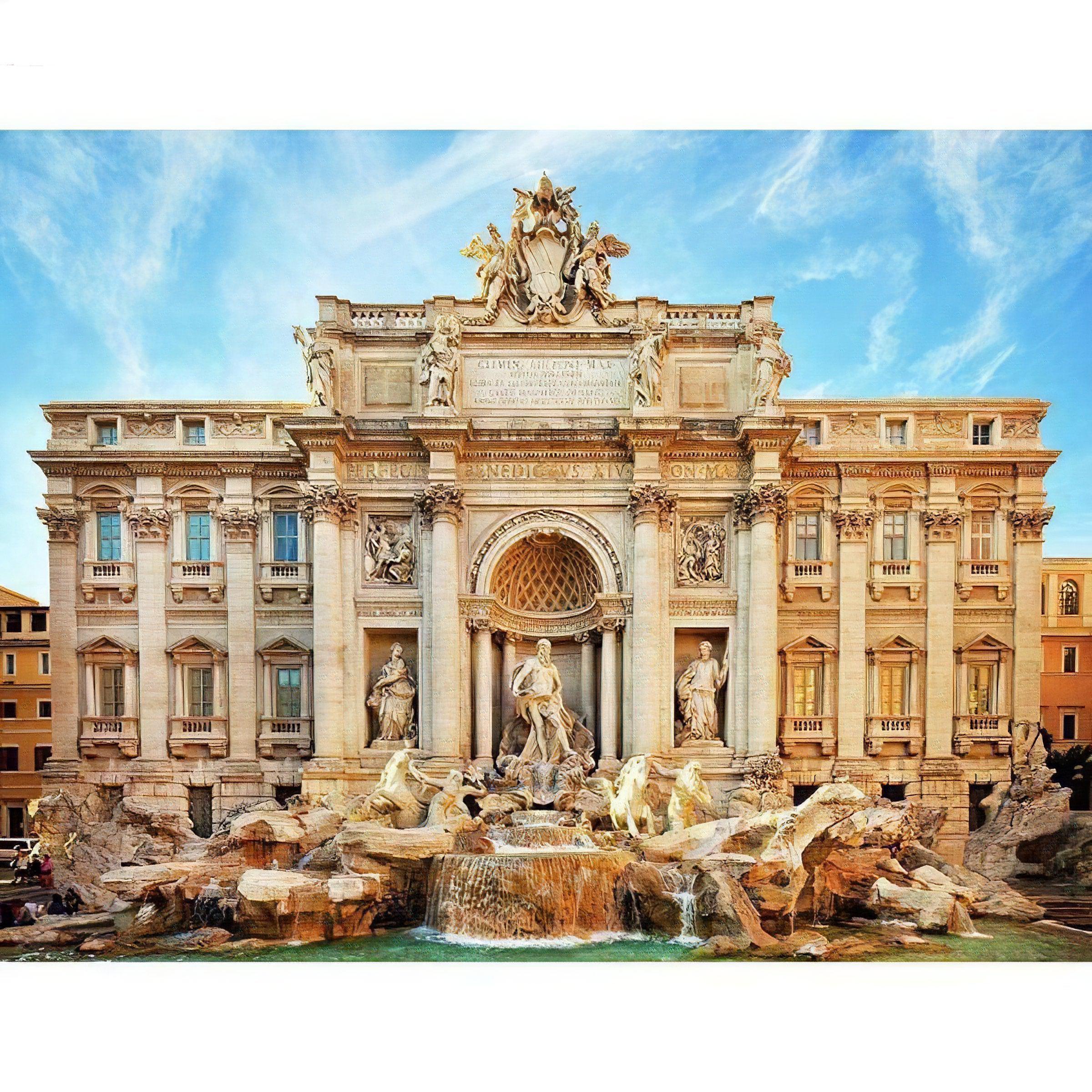 Experience the charm and history of a grand fountain set in the heart of Rome.Rome Fountain - Diamondartlove