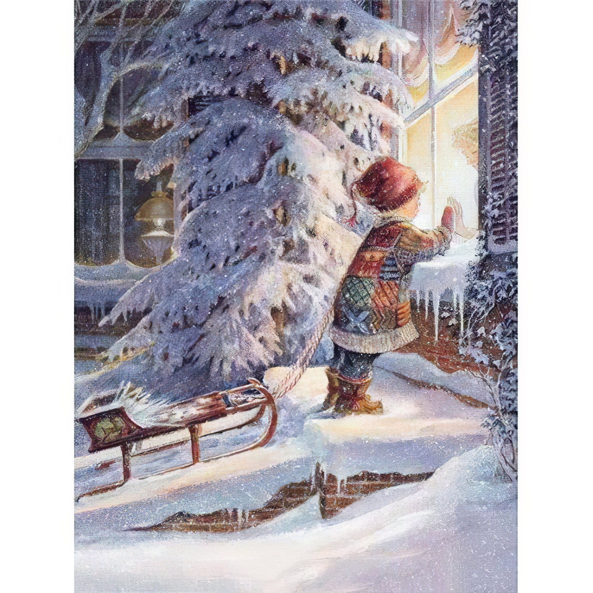 Capture the festive spirit and joy of the season.Exciting Girl Of Christmas - Diamondartlove