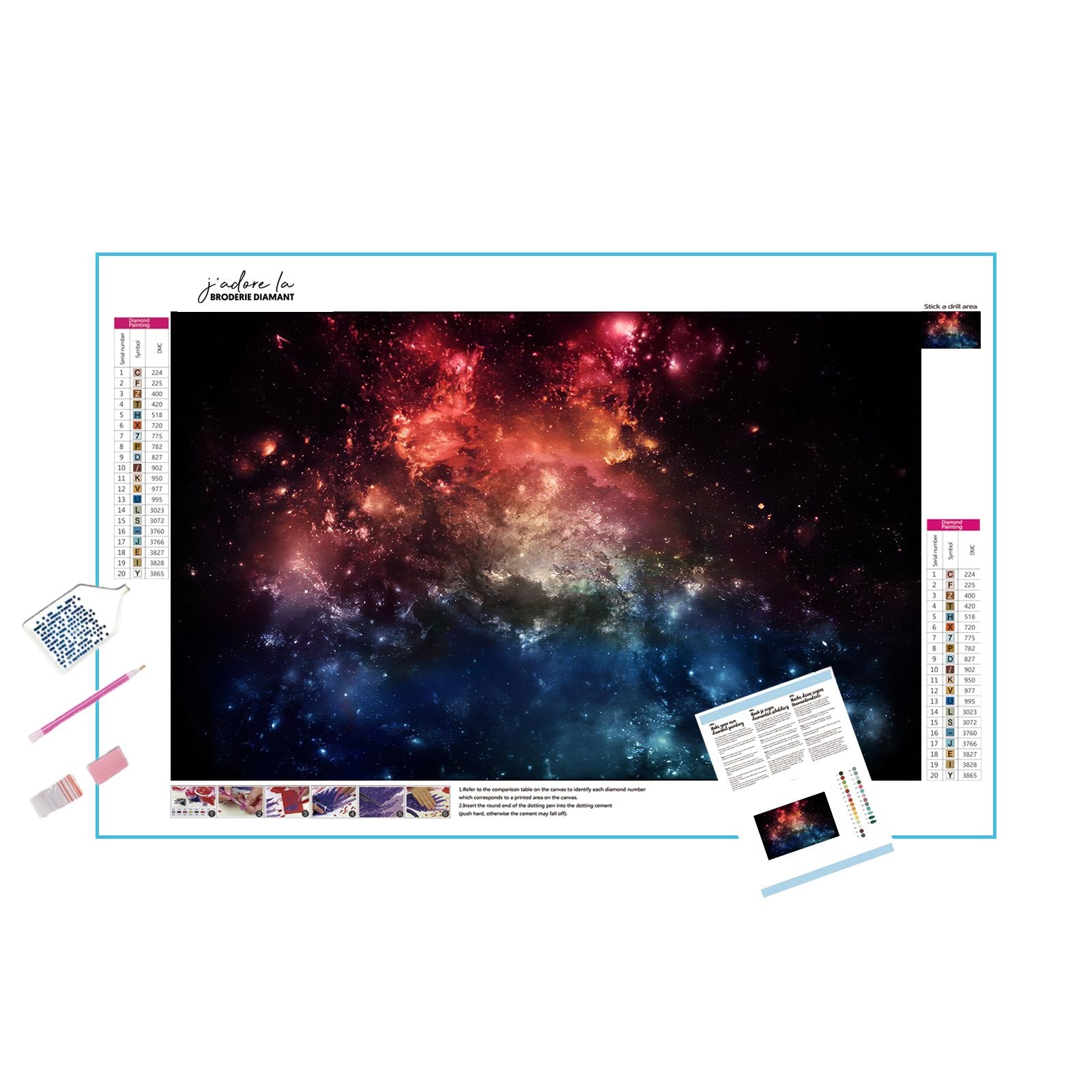 Explore the wonders of the universe with Galaxy art.Galaxy - Diamondartlove