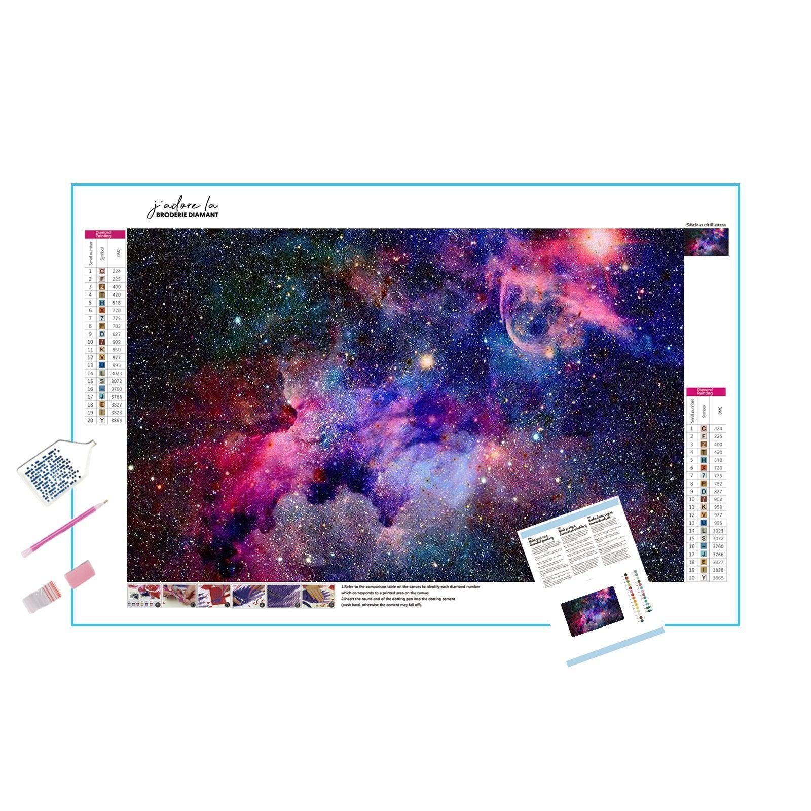 Dive into deep space mysteries with vibrant Galaxy artwork.Galaxy - Diamondartlove