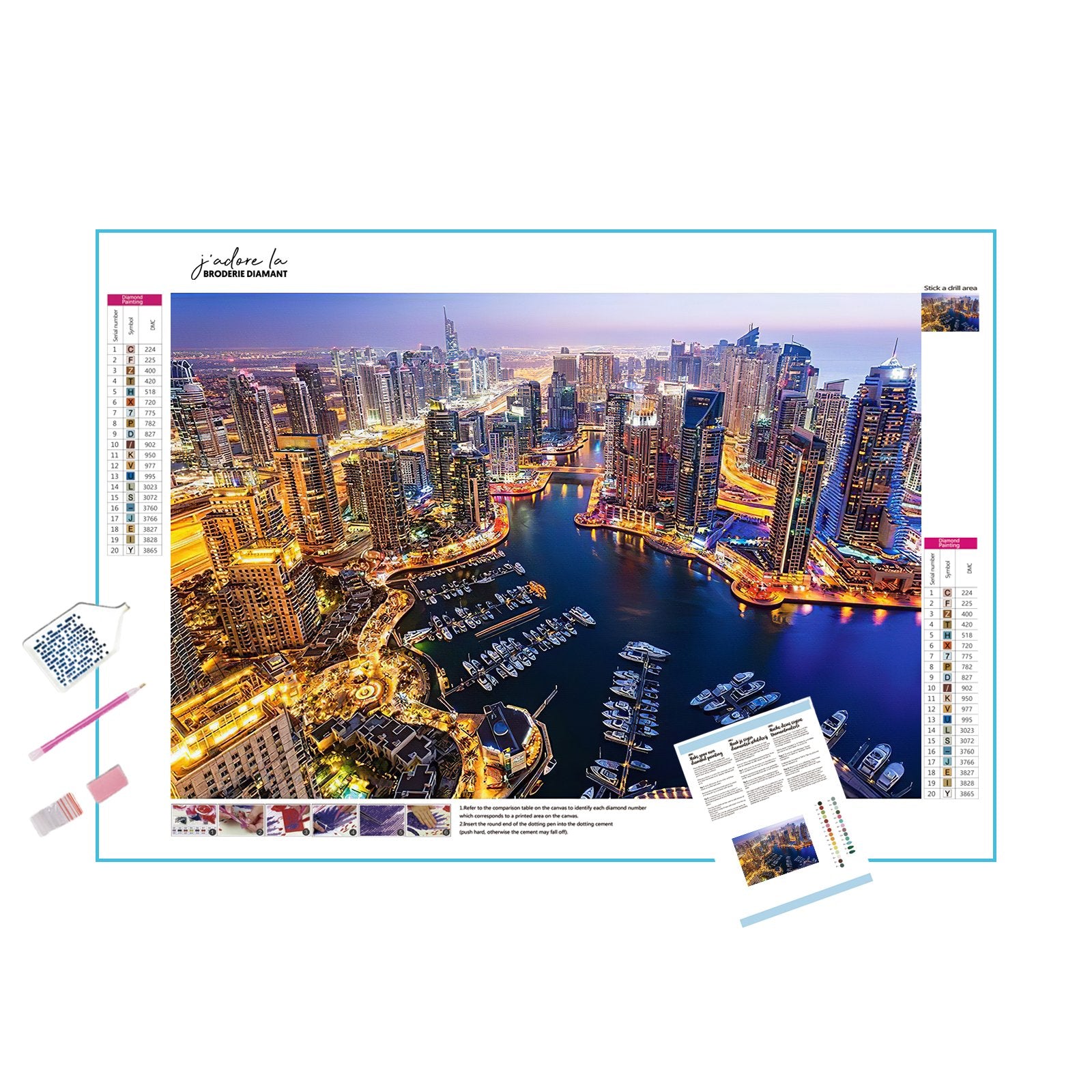 Marvel at cityscapes with Dubai Horizon artwork.Dubai Horizon - Diamondartlove