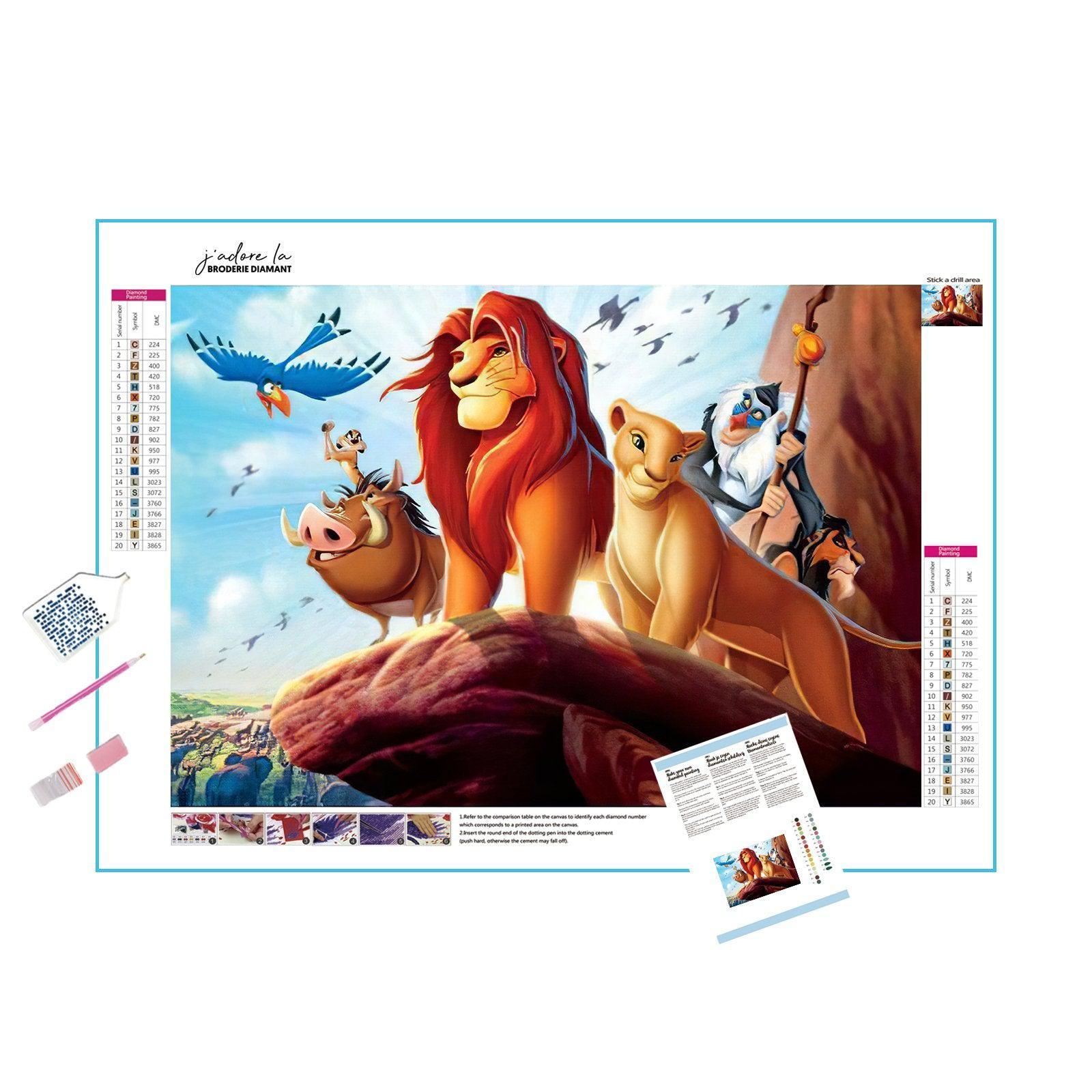 Reign over the savannah with Lion King And Family. Lion King And Family - Diamondartlove