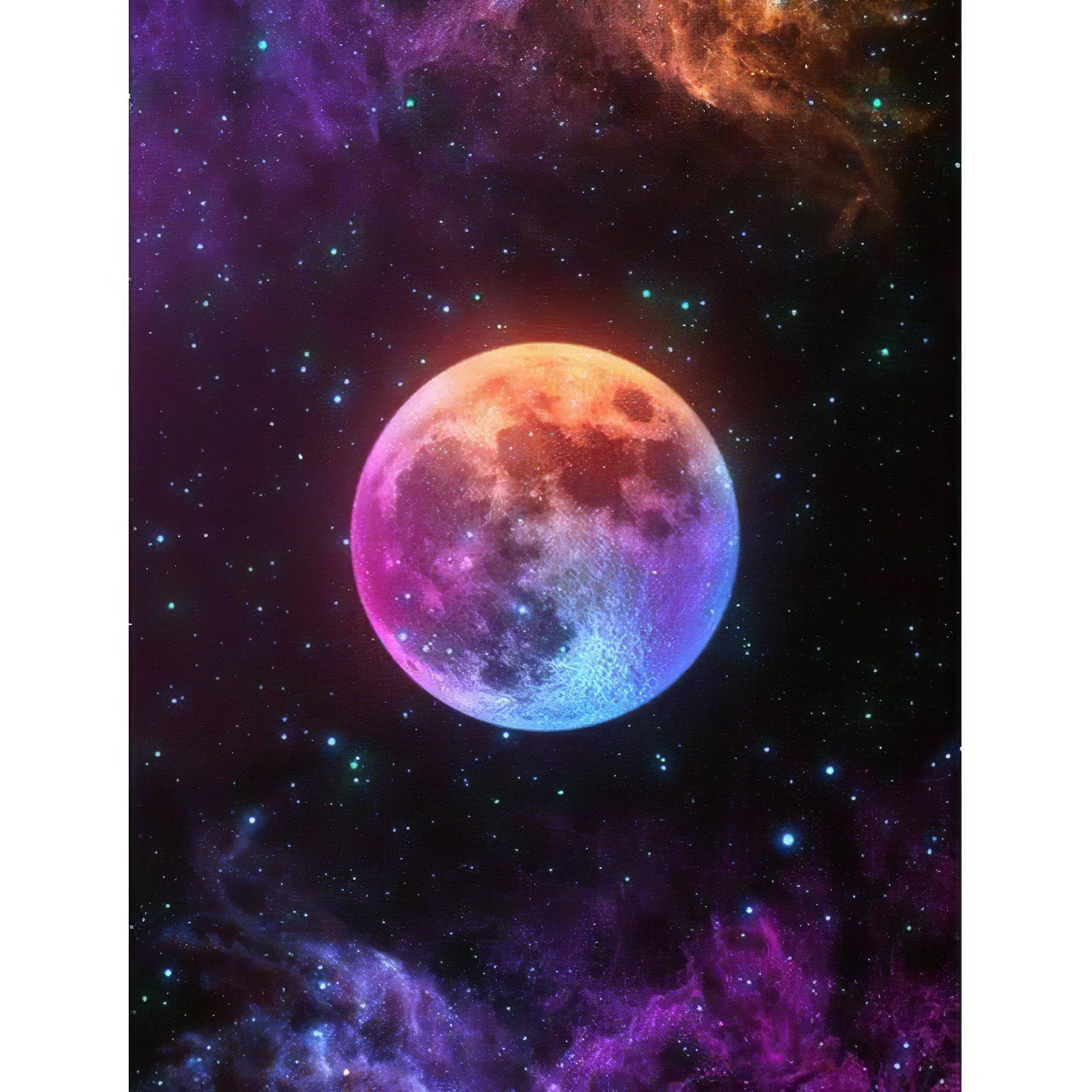 Capture the serene beauty of the moon with Lune artwork.Lune - Diamondartlove