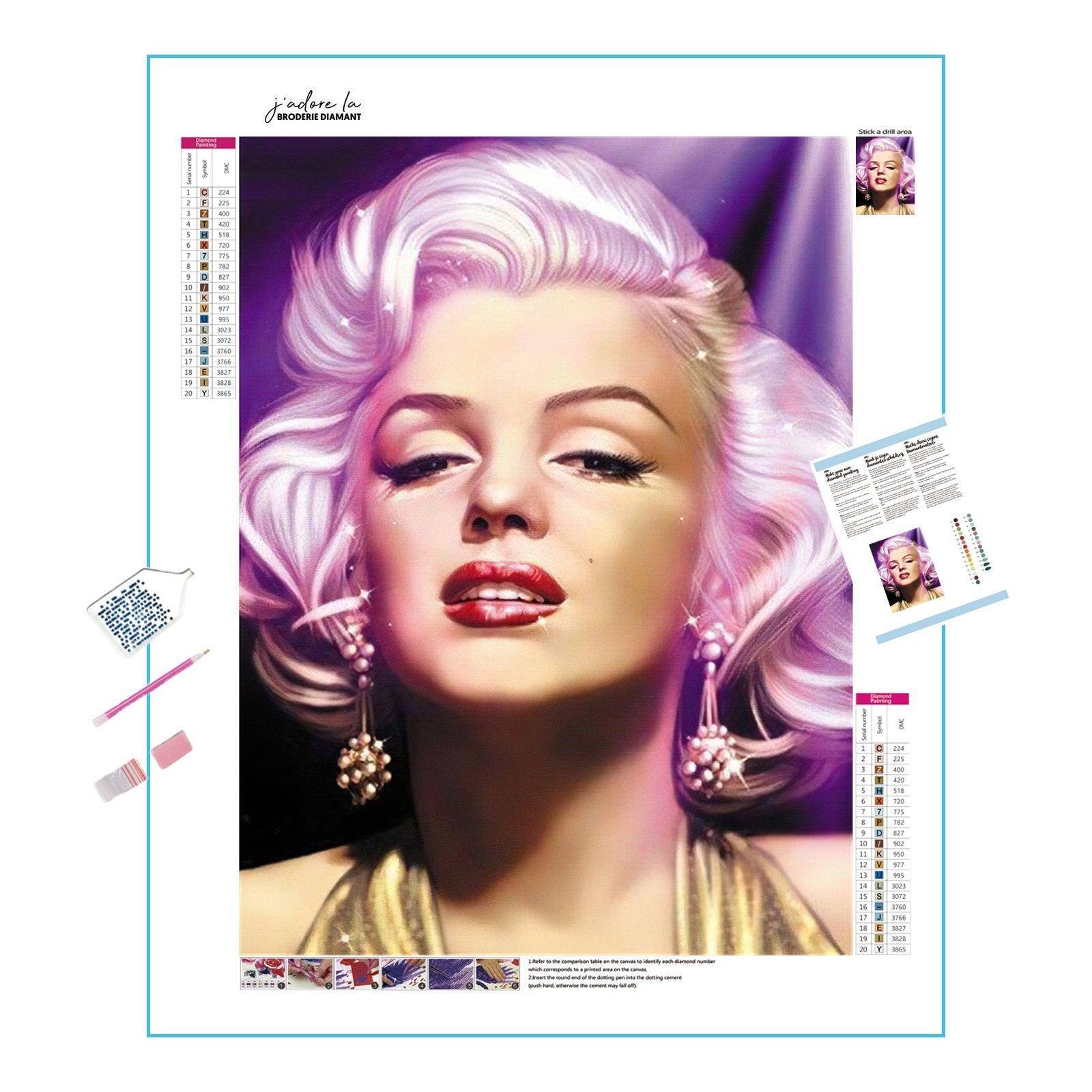 Capture the timeless elegance of Marilyn Monroe.Marilyn Monroe - Diamondartlove