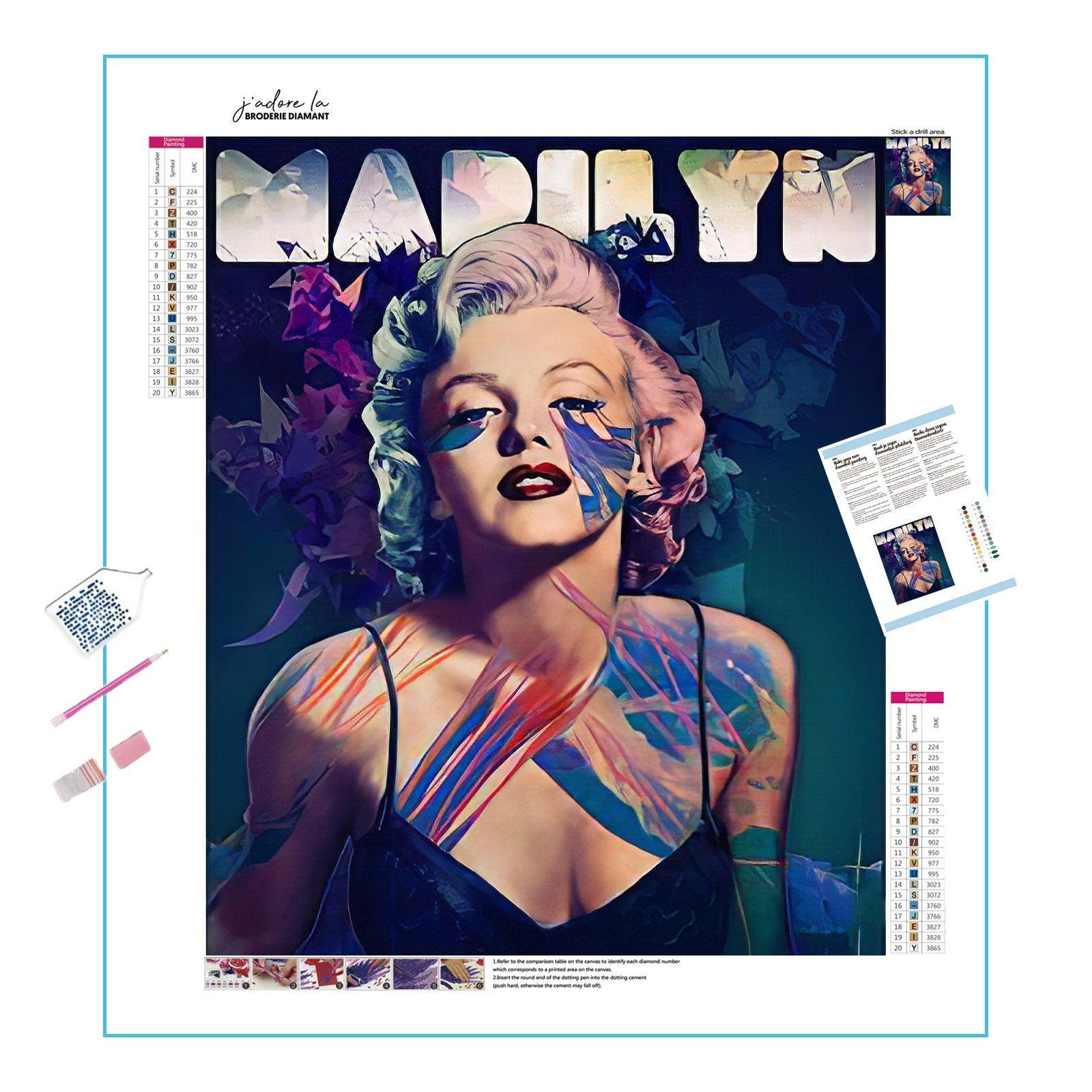 Revel in the iconic style of Marilyn Monroe.Marilyn Monroe - Diamondartlove