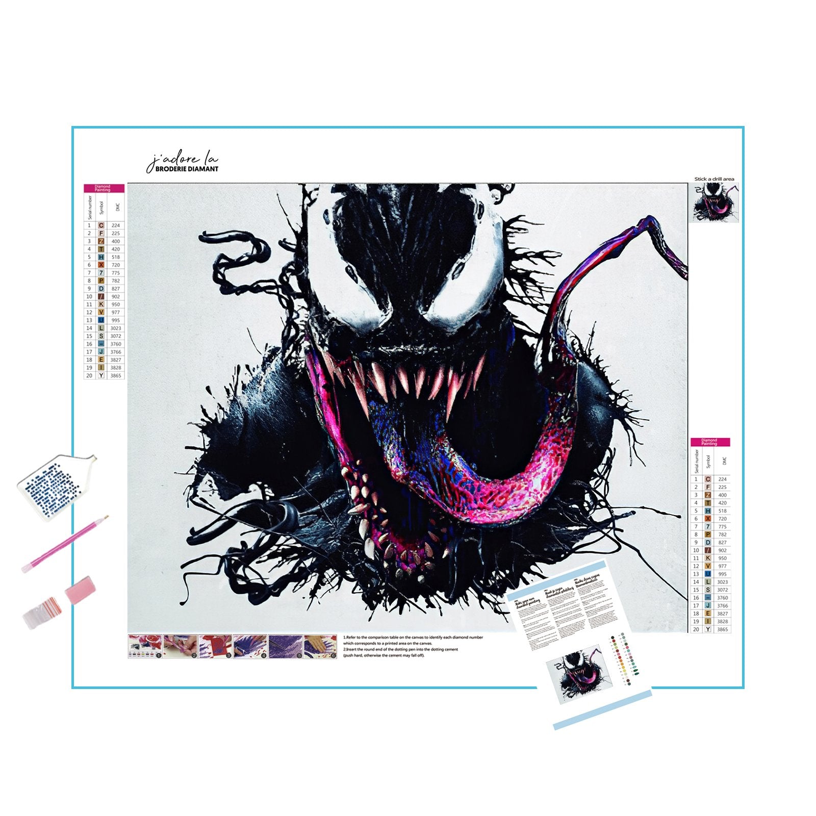 Unite with heroes in this dynamic Marvel Avengers piece.Marvel Spiderman Venom - Diamondartlove