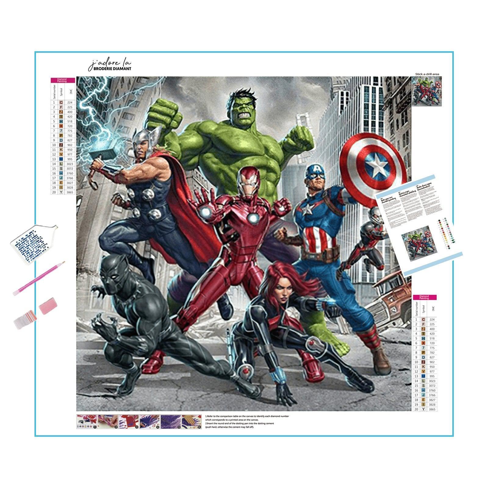 Join Earth's Mightiest Heroes in this Avengers artwork.Marvel Avengers - Diamondartlove