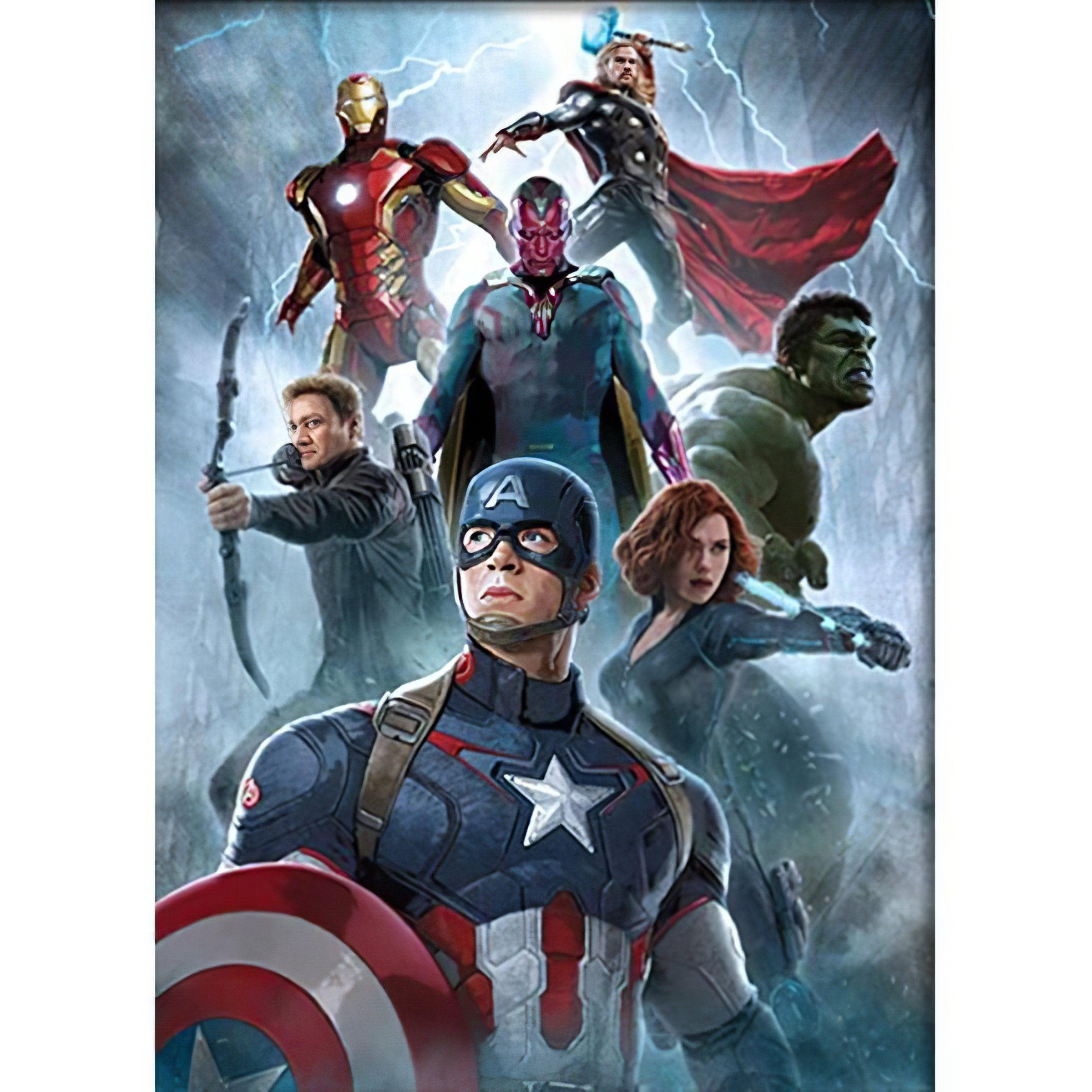 Experience superhero action with Marvel Avengers art.Marvel Avengers - Diamondartlove