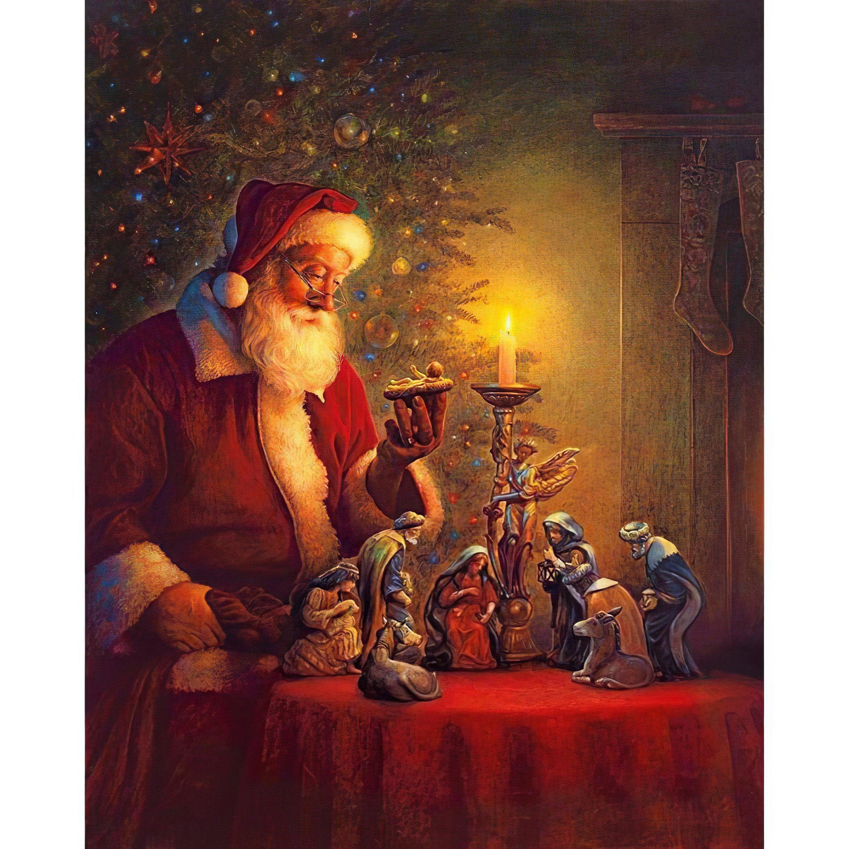 Santa And The Lamp