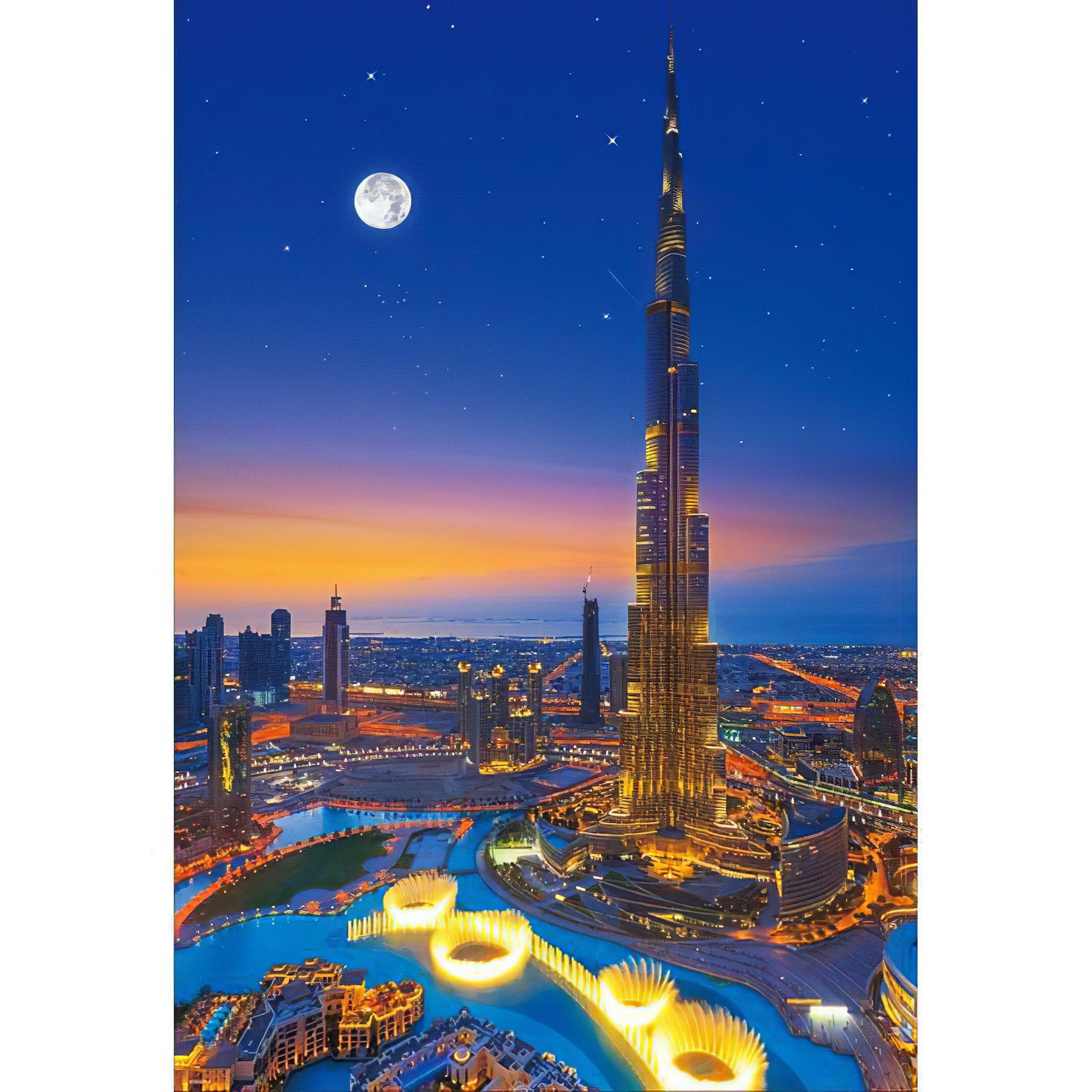 Illuminate your decor with Dubai At Night painting.Dubai At Night - Diamondartlove