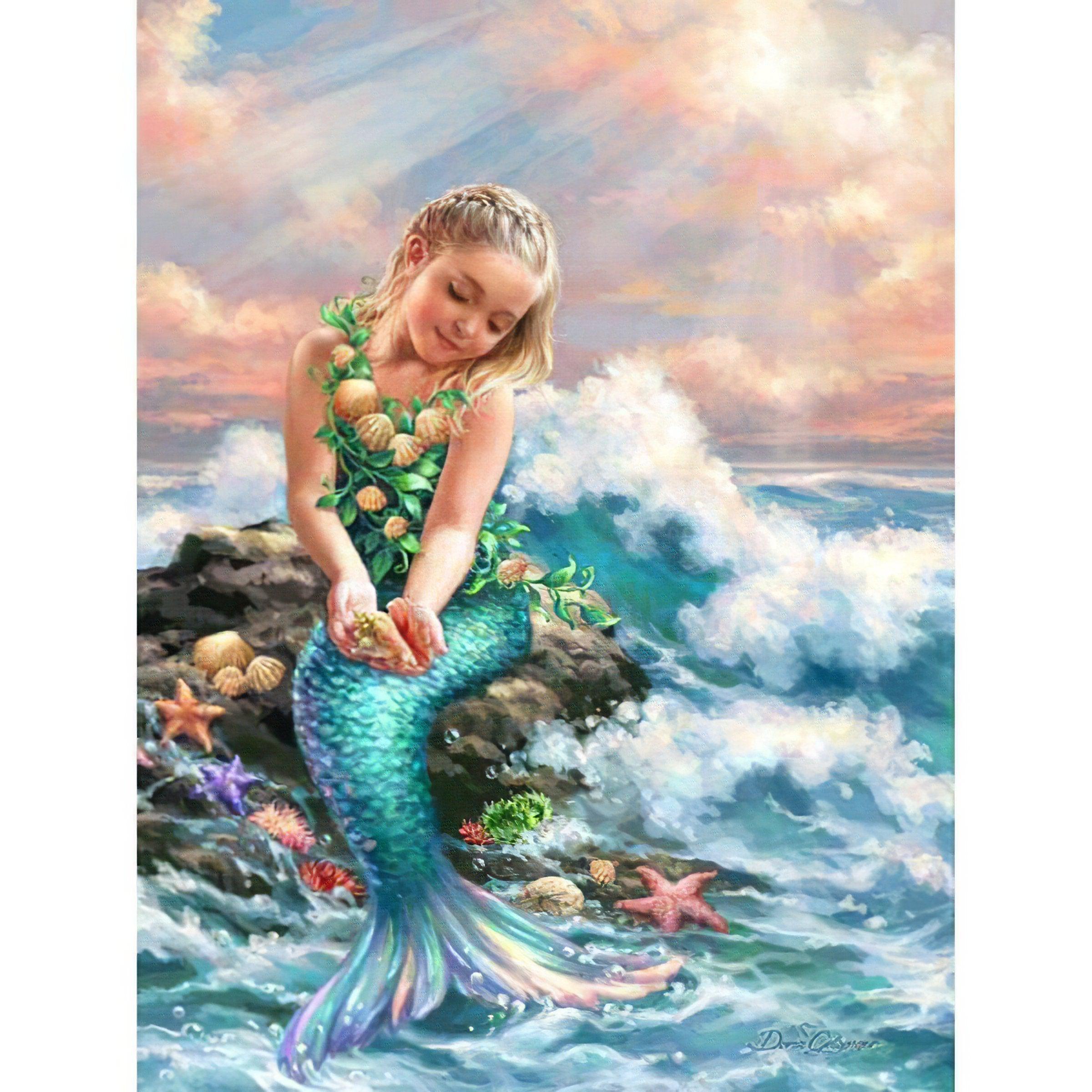 Dive into the deep with the enchanting Little Mermaid.Little Mermaid - Diamondartlove