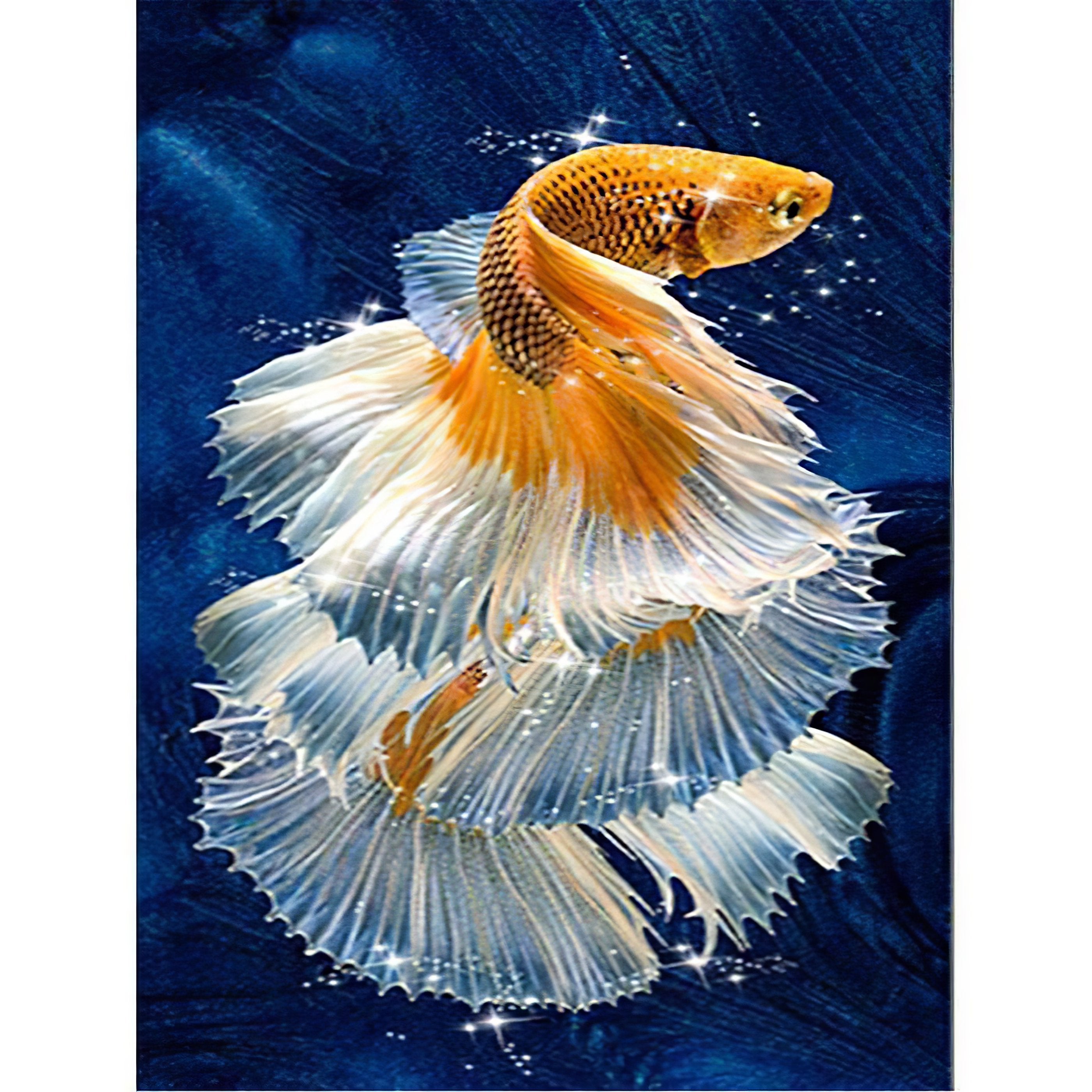 Dive into the underwater world with colorful fish art. Fish - Diamondartlove