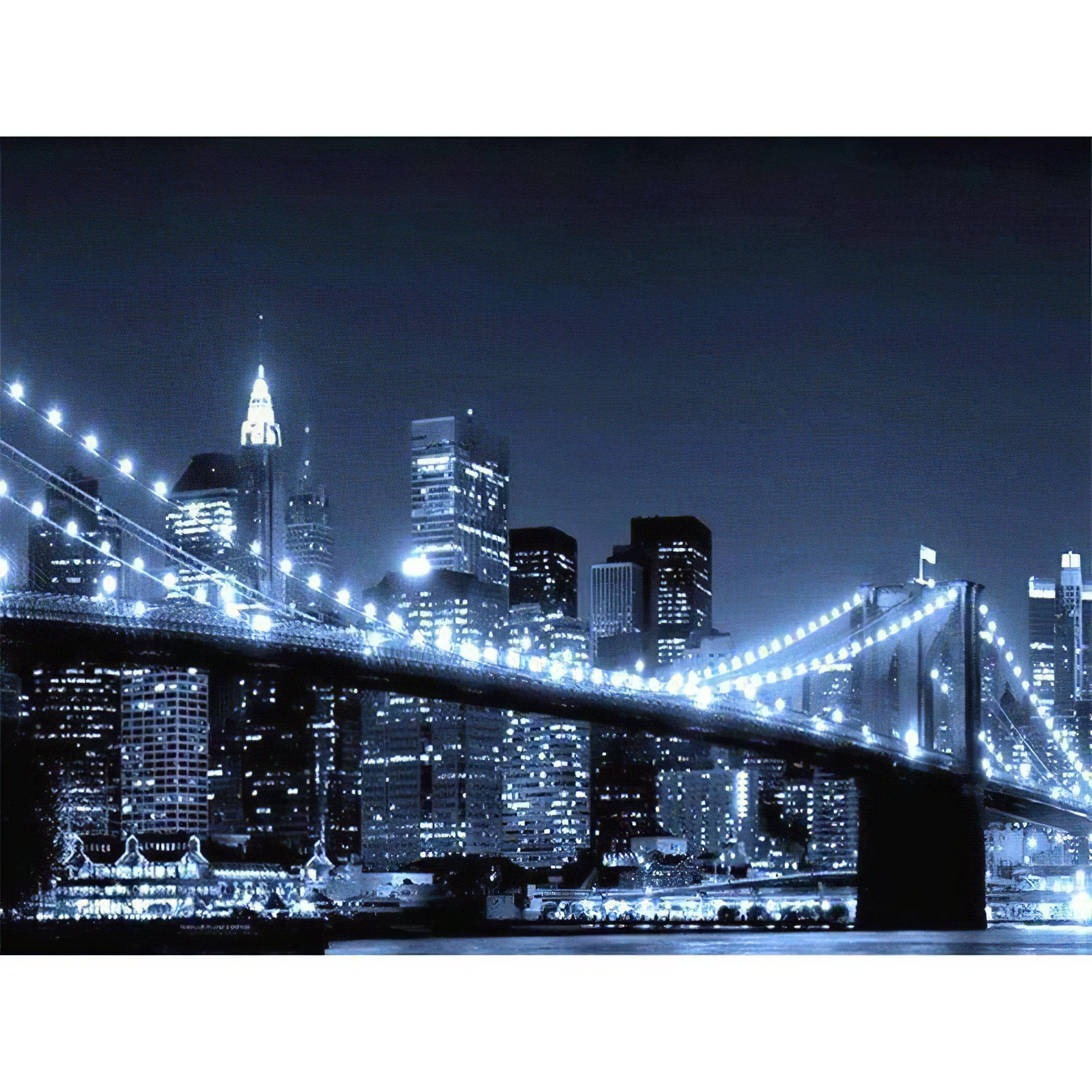 A city bridge in black and white, contrasting modernity with timelessness. Black/White City Bridge - Diamondartlove