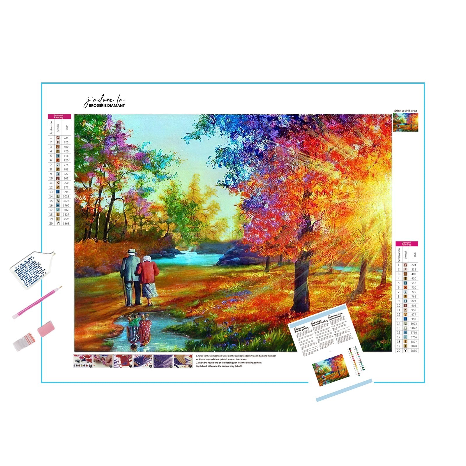 Immerse in the vivid colors of fall landscapes.Enjoying Autumn - Diamondartlove