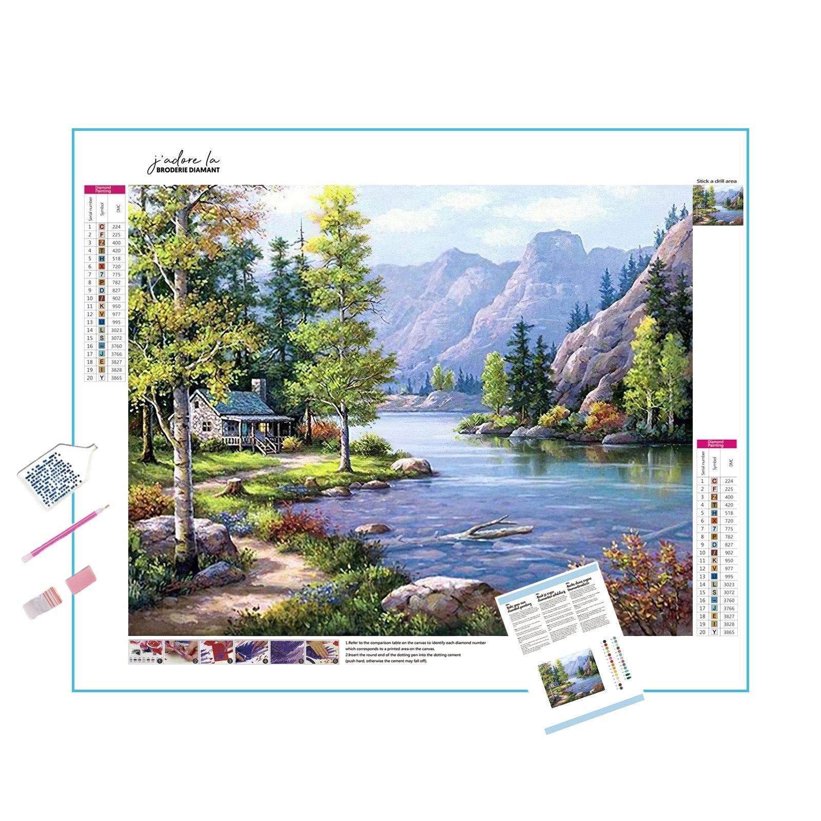Capture tranquility with our Peaceful Scenery kit - serene views for calm seekers.A Peaceful Scenery - Diamondartlove
