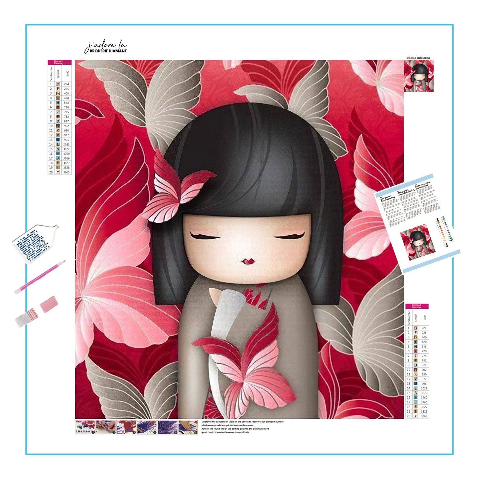 Adorable Girl: Sweet and charming, perfect for nursery decor.Adorable Girl - Diamondartlove