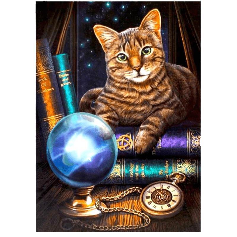 Delight in the whimsy of a Magical Cat with mystical powers.Magical Cat - Diamondartlove