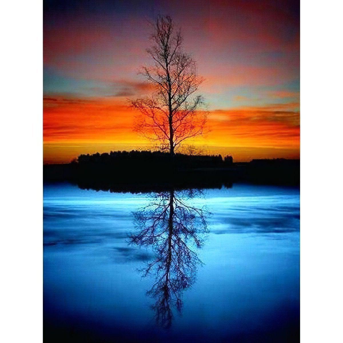 Tree In The Middle Of Lake