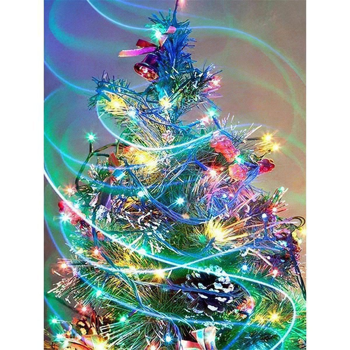 Illuminate your festivities with Glaring Christmas Tree art.Glaring Christmas Tree - Diamondartlove