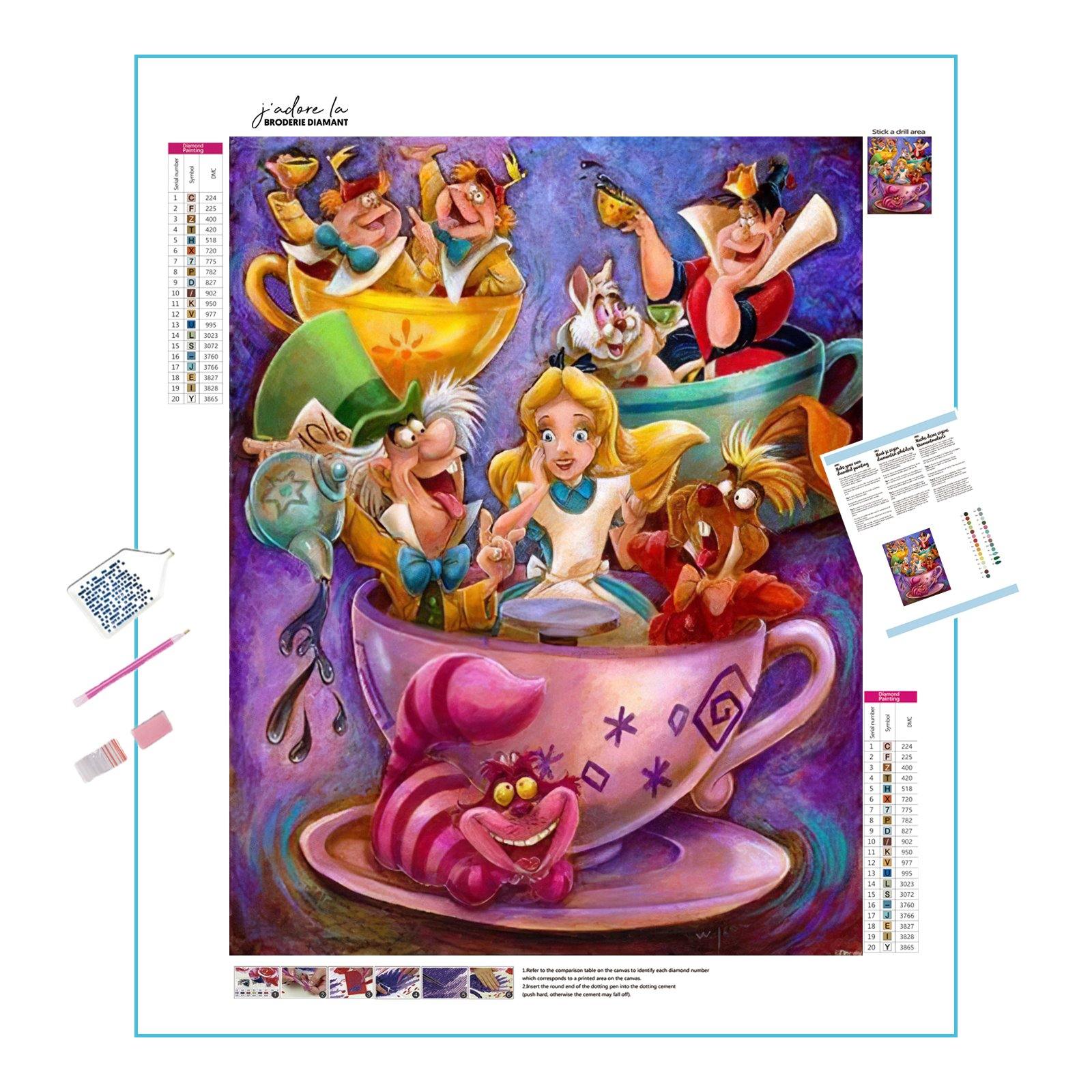 Dive into fantasy with Alice in Wonderlands kit - enchanting and whimsical Alice In Wonderlands - Diamondartlove