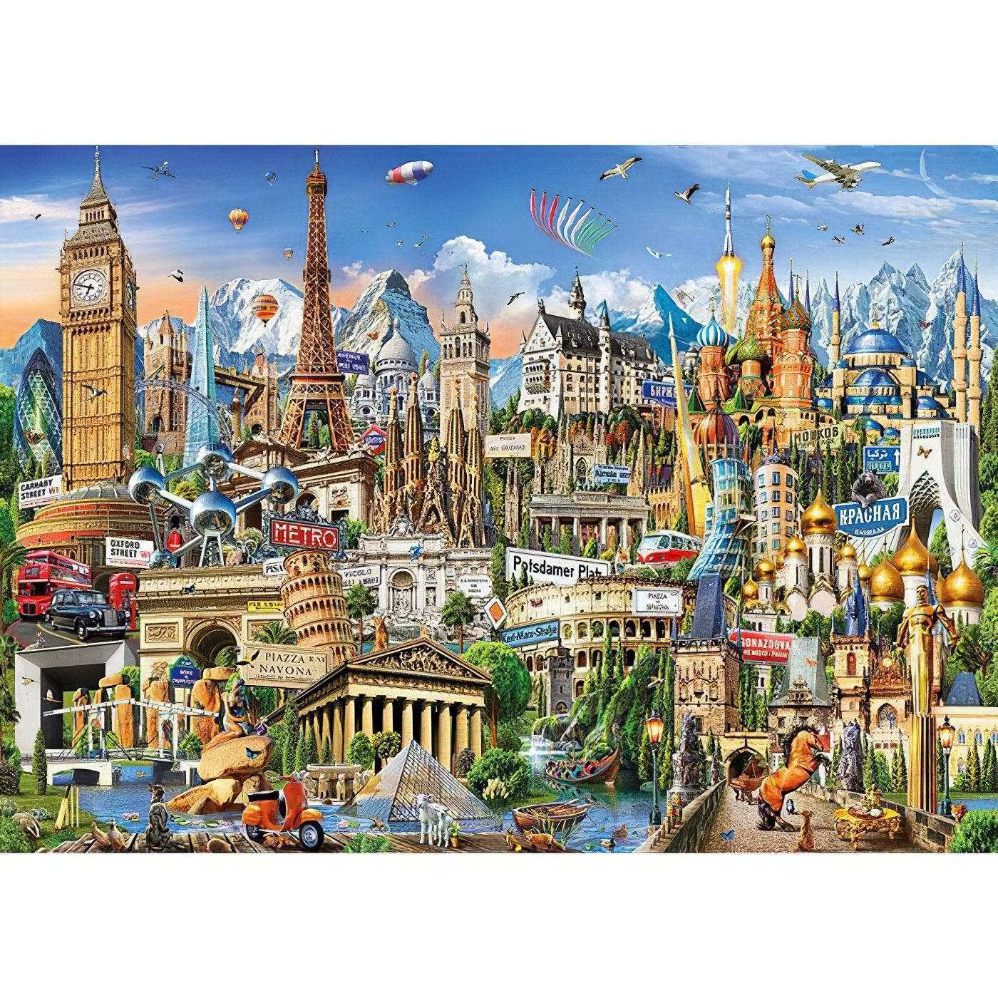 Discover the world's iconic cityscapes and architectural wonders.City Building Around The World - Diamondartlove