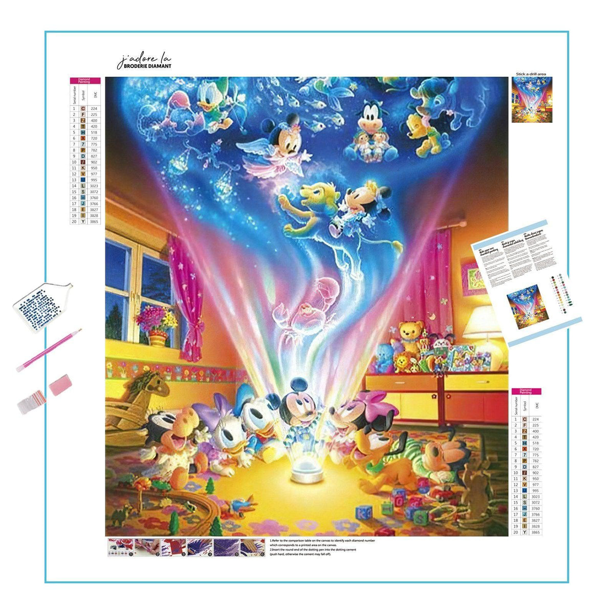 Baby Mickey And Friends Diamond Painting Kit Premium Quality