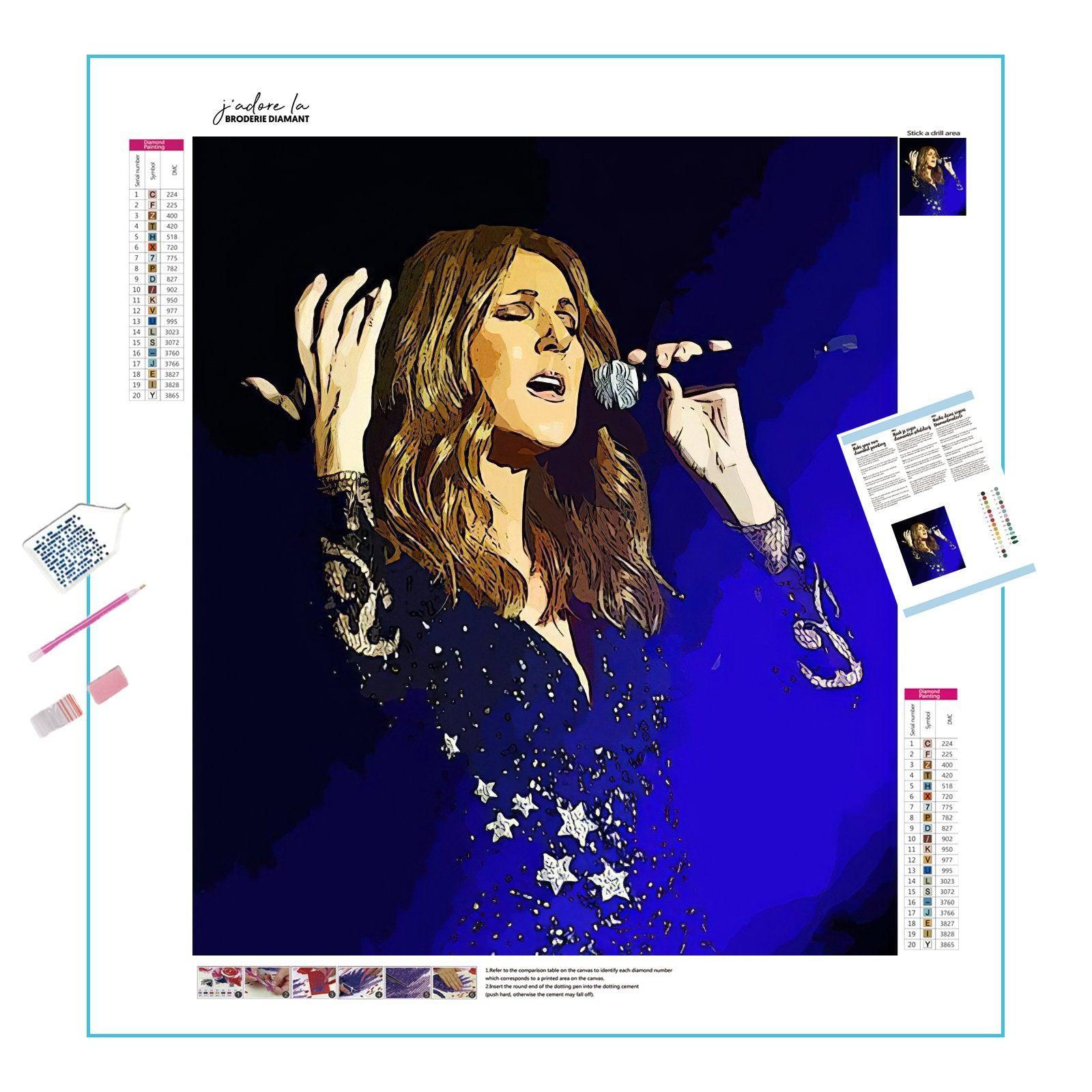Celebrating Celine Dion, her powerful voice and emotive music that touch hearts worldwide.Celine Dion - Diamondartlove