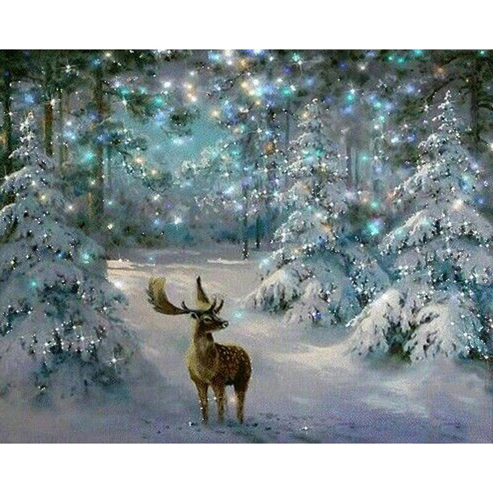 Celebrate the majesty of the holiday season with the noble presence of a Christmas stag.Christmas Stag - Diamondartlove