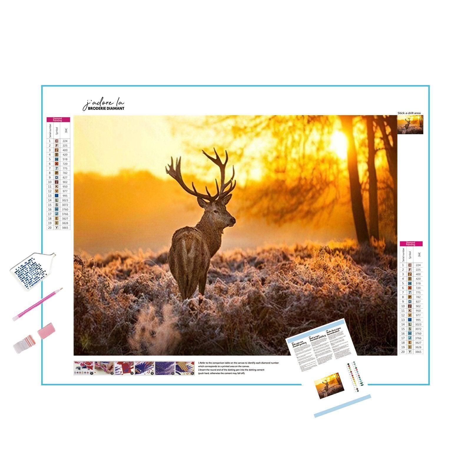 Feel the solitude and beauty with Lonely Deer And Sunshine. Lonely Deer And Sunshine - Diamondartlove