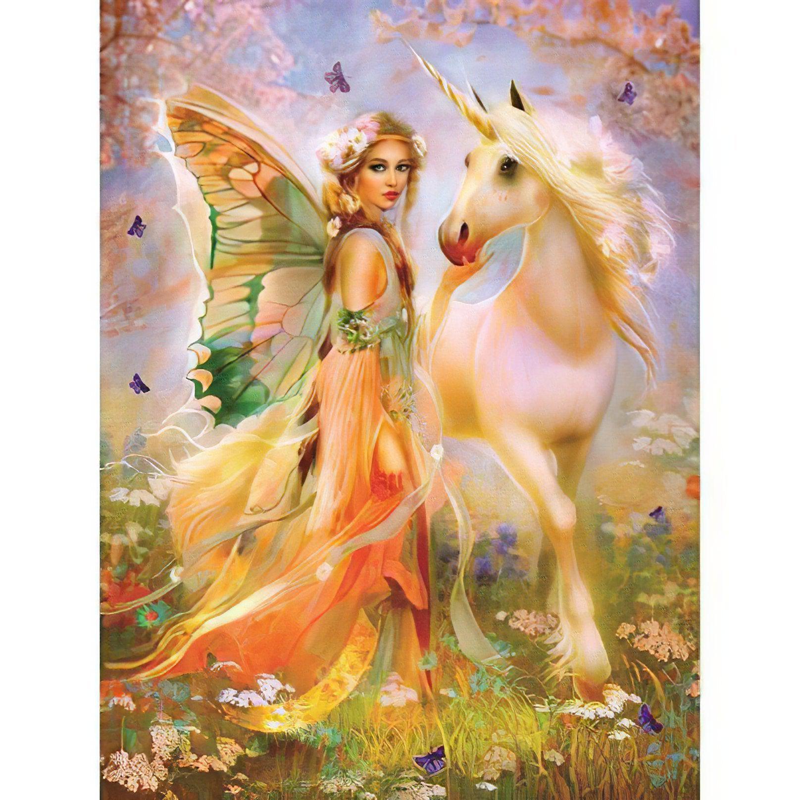 Angel and Unicorn: Mystical bond between celestial beings Angel And Unicorn - Diamondartlove