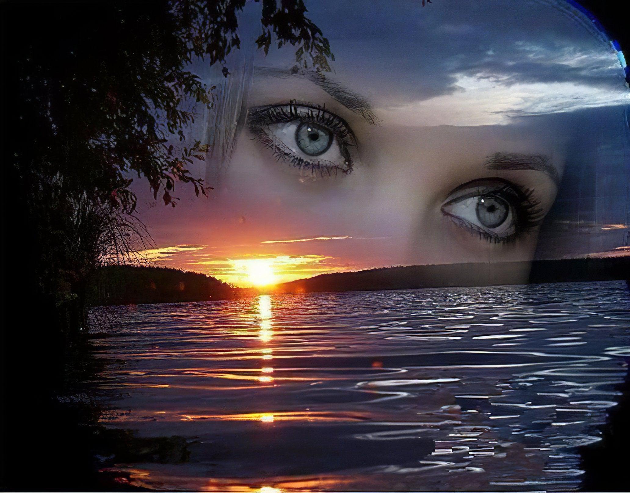 Gaze into the distance with Lady's Eyes On The Horizon.Lady'S Eyes On The Horizon - Diamondartlove