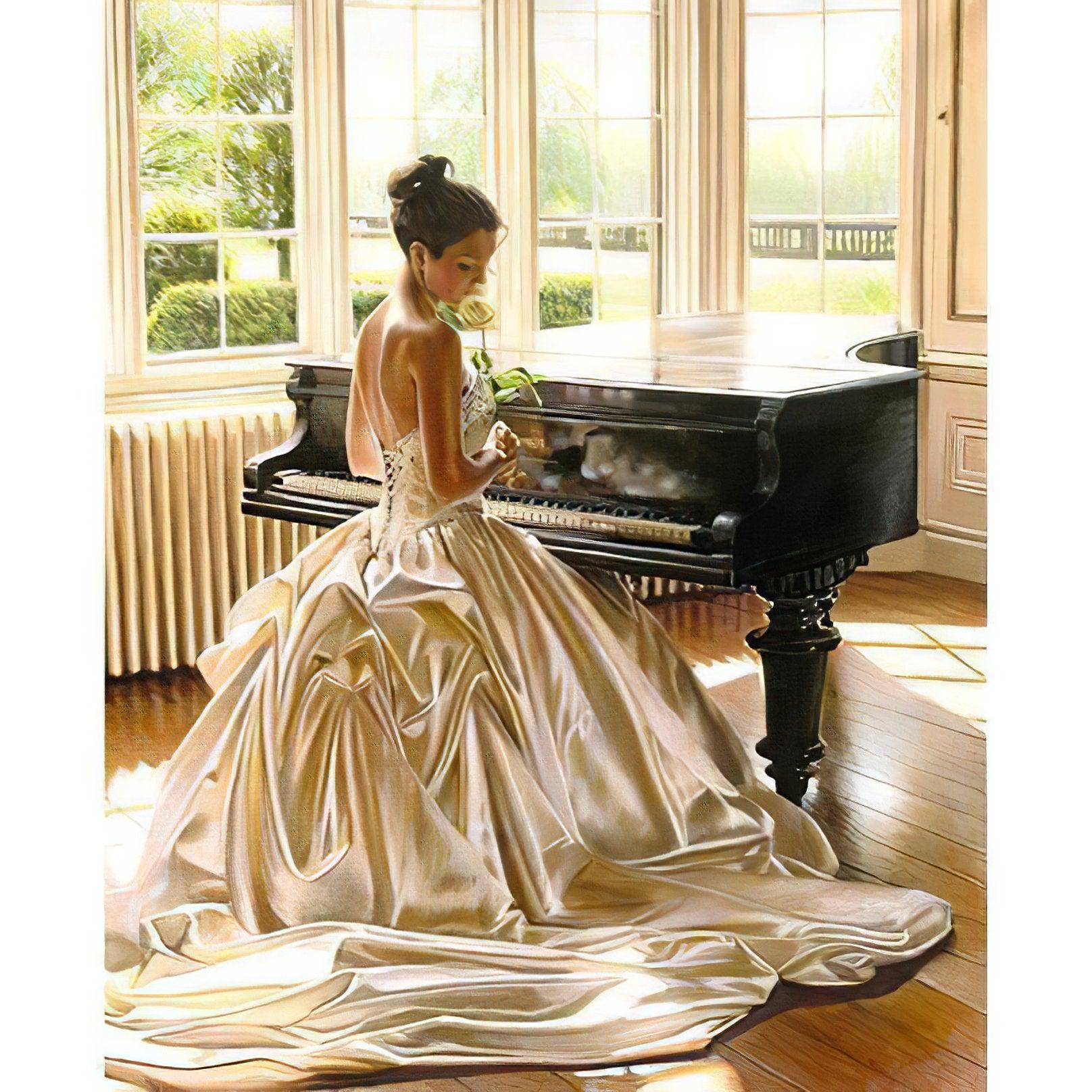 Young Lady With Piano