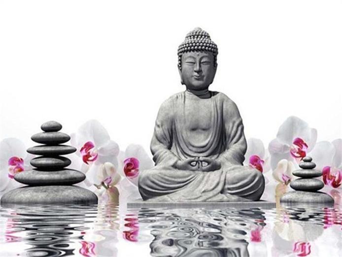 A Zen Buddha, epitomizing the essence of calm and mindfulness. Buddha Zen - Diamondartlove